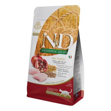 N&d ancestral cereals feline neutered chicken & pomegranate 300 g
