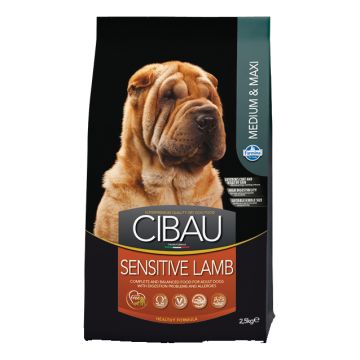 Cibau sensitive lamb medium & maxi 2,5 kg
