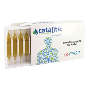Catalitic Oligoelementi Rame Oro Argento 20 Fiale 2 ml