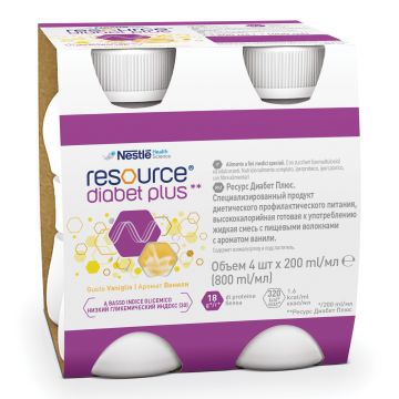 Resource diabet p.van.4x200ml