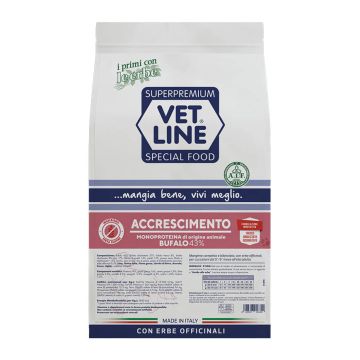 Vetline Cane Accrescimento Monoproteico Bufalo 3 Kg