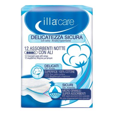 Illa Care Assorbenti Notte con Ali 12 Pezzi