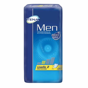 Pannolone sagomato maschile tena men livello 2 20 pezzi