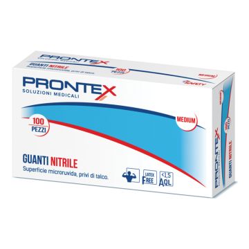 Prontex guanto in nitrile senza polvere piccolo 6/7 100 pezzi
