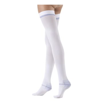 Varisan ate 18mmhg calza autoreggente ag p i cot bianco xs