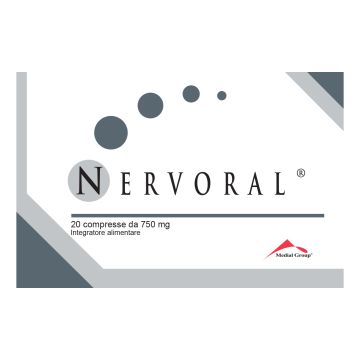 Nervoral 20 compresse 1300mg senza glutine naturalmente privo di lattosio