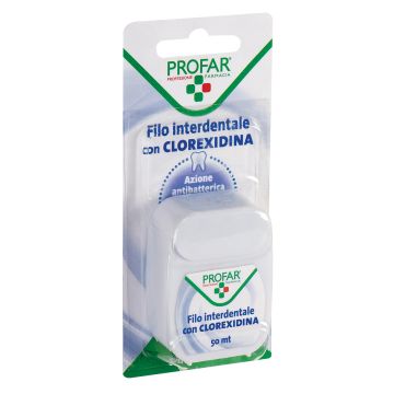 Filo interdentale con clorexidina 50 m profar