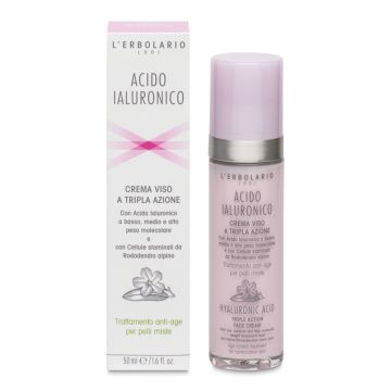 Crema viso acido ialuronico pelli miste 50 ml
