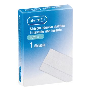 Garza alvita in tessuto non tessuto estensibile bianco 50x6cm