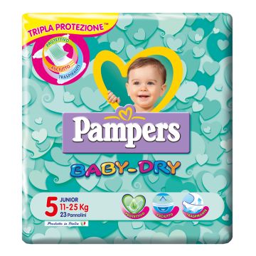 Pampers baby dry junior pb 23 pezzi