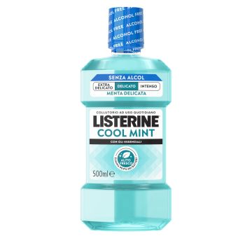 Listerine Cool Mint Gusto Delicato Collutorio Alito Fresco 500 ml