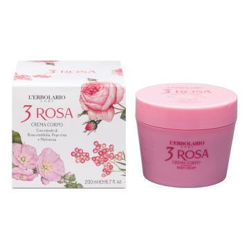 3 rosa crema corpo 200 ml
