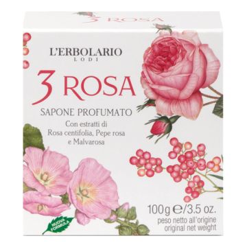 3 rosa sapone 100 g