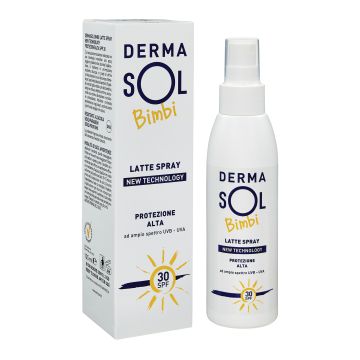 Dermasol bambini latte spray protezione alta spf 30+