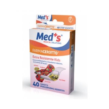 Cerotto Meds Strip Kids Ipoallergenico Assortiti 40 Pezzi