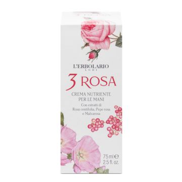 3 rosa crema nutriente mani 75  ml