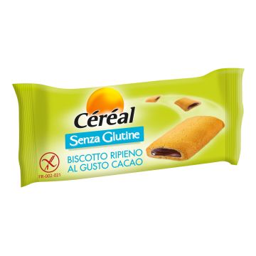 Cereal biscotto ripieno gusto cacao senza glutine 40 g