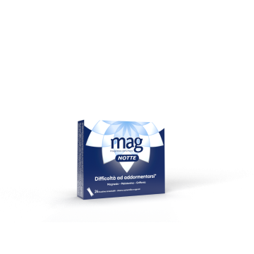 Mag Notte Integratore Per Rilassamento e Sonno Con Magnesio 24 Bustine Gusto Agrumi e Camomilla