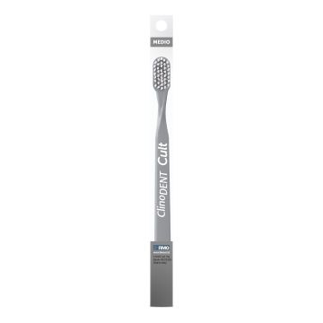 Clinodent cult grigio spazzolino da denti medio