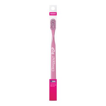 Clinodent pop rosa spazzolino da denti medio
