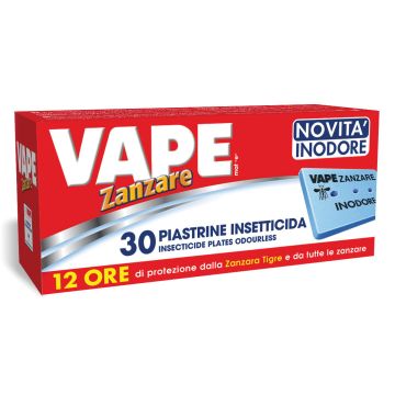 VAPE - Antizanzare Anti- Odore 30 Piastrine Insetticida