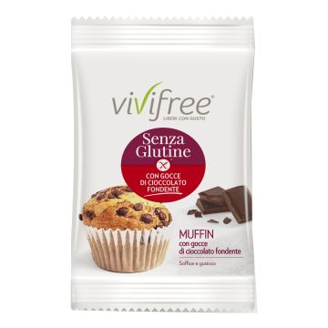 Vivifree muffin con gocce di cioccolato senza glutine 45 g