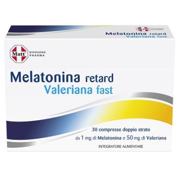 Matt divisione pharma melatonina retard valeriana fast 30 compresse