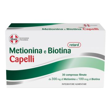 Matt divisione pharma metionina e biotina retard capelli 30 compresse