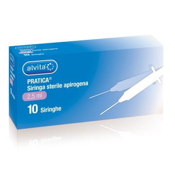 Alvita Siringa 2,5 ml 23 Gauge 10 Pezzi