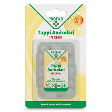 Tappi auricolari in cera 20 pezzi profar