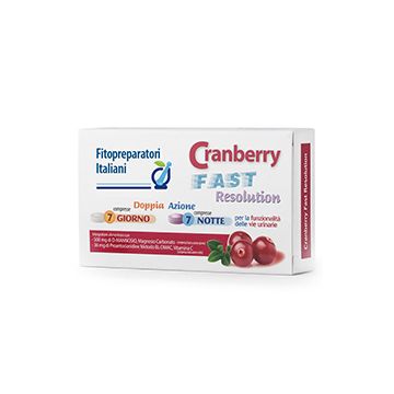 Fitopreparatori italiani cranberry fast resolution 7 compresse + 7 compresse