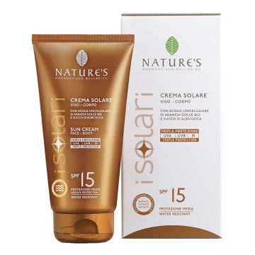 Nature's i solari crema solare viso e corpo spf 15 ir sun 150 ml