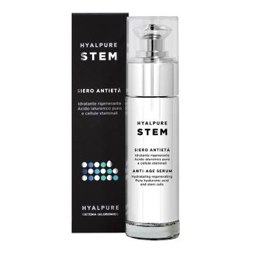 Hyalpure stem trattamento viso all'acido ialuronico e cellule staminali vegetali 30 ml