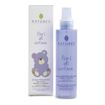 Natures fiori di cotone acqua profumata delicata bimbo e mamma 150 ml