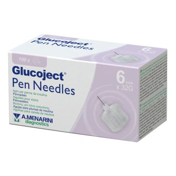 Glucoject pen needles 32g 6mm