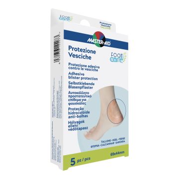 Foot Care Protezione Vesciche Tallone 69x44mm 5 Pezzi