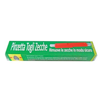 Pinzetta togli zecche in plastica blister singolo
