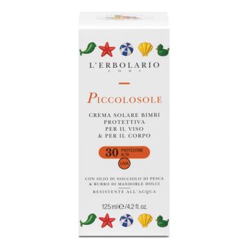 Piccolosole Crema Solare Bimbi Protettiva Viso E Corpo Spf30 125 Ml