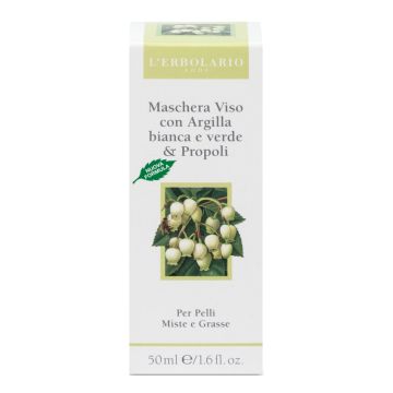 Maschera viso all'argilla e alla propoli 50 ml