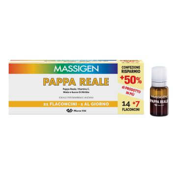 Massigen Pappa Reale 21 Flaconcini Da 10 Ml