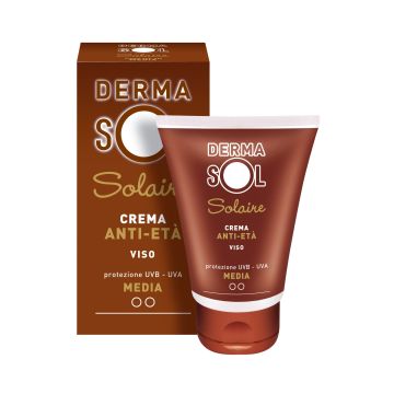 Dermasol Solare Crema Viso Antiage Protezione Media 50 ml
