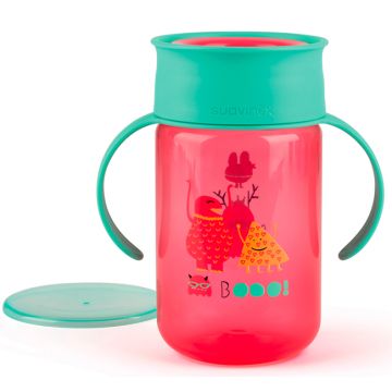 Suavinex booo tazza 360 gradi rosa