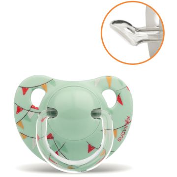 Suavinex le cirque bandiere succhietto anatomico s 0/6 mesi verde