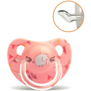 Suavinex le cirque elefante succhietto anatomico s 6/18 mesi rosa