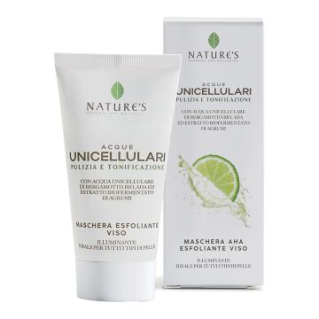Nature's acque unicellulari maschera aha esfoliante viso 50 ml