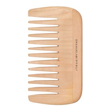 Pettine denti radi piccolo in legno
