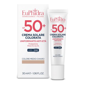 Euphidra kaleido crema colorata medio-chiaro viso spf50+ 30 ml