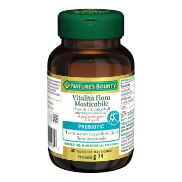 Vitalita flora 60 tavolette masticabili 65,55 g