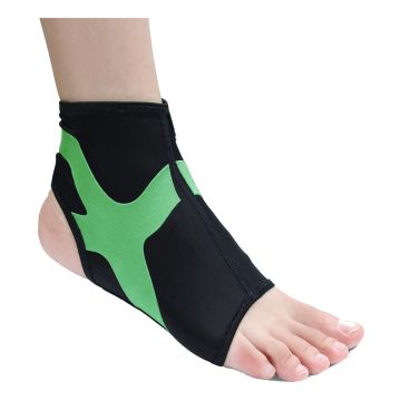 Orione 489 cavigliera con taping integrato power band nero sinistro m Orione 489 cavigliera con taping integrato power band nero sinistro m