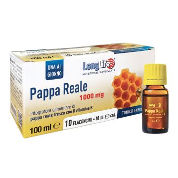 Longlife pappa reale + vitamina b 10 flaconcini 10 ml